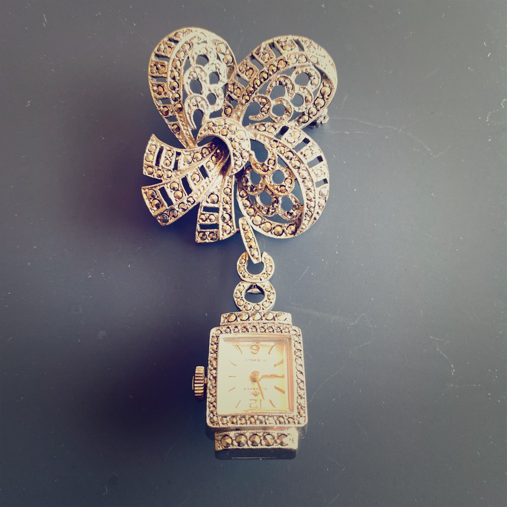 Vintage Bucherer Brooch Watch
